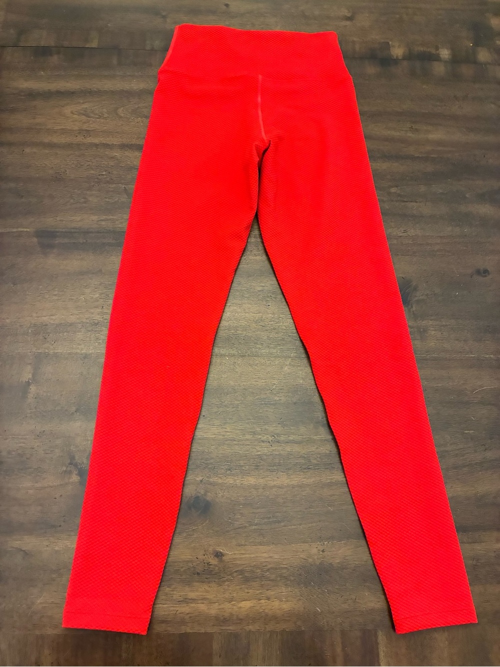 Beach Riot Piper Legging Red Waffle Women’s Small Sport Leggings - Picture 3 of 3